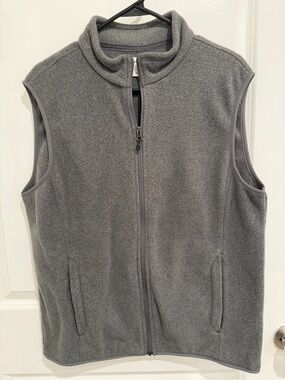 Amazon Essentials Gray Fleece Vest